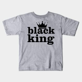 Black King, Black History Month Kids T-Shirt